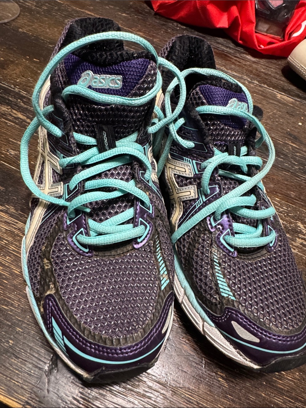 ASICS Women’s Athletic Shoes in Teal and Purple